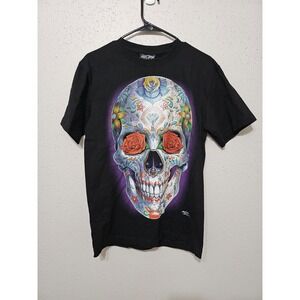Rock Chang Skull Piercing Tattoos Floral Elements T-shirt  Unisex Size M